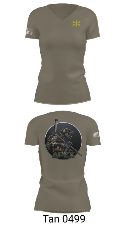 11th CYB 6124113 Women's Short Sleeve V-neck Shirt - 68
