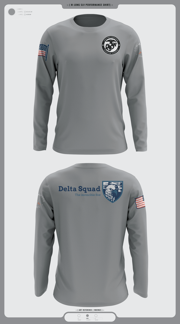 Long Sleeve Performance Shirt, Marine Corps, Marines, Teamtime, Team time, sublimation, custom sports apparel, team uniforms, spirit wear, spiritwear, sports uniforms, custom shirts, team store, custom team store, fundraiser sports, apparel fundraiser