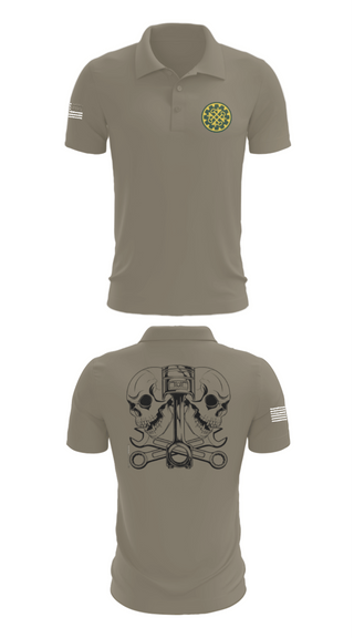 Short Sleeve Performance Polo, 46th MP Co, Army, Teamtime, Team time, sublimation, custom sports apparel, team uniforms, spirit wear, spiritwear, sports uniforms, custom shirts, team store, custom team store, fundraiser sports, apparel fundraiser