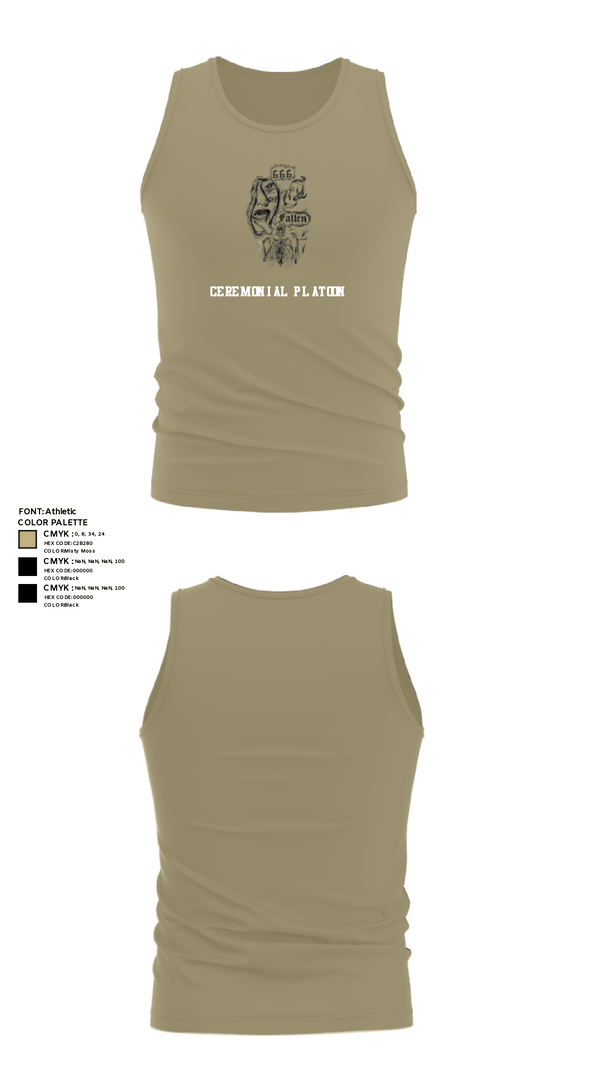 Tank Top, Ceremonial Platoon, Marines, Teamtime, Team time, sublimation, custom sports apparel, team uniforms, spirit wear, spiritwear, sports uniforms, custom shirts, team store, custom team store, fundraiser sports, apparel fundraiser