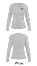 Central Heights High School Swimming 12669602 Women's Long Sleeve V-neck Shirt - 16