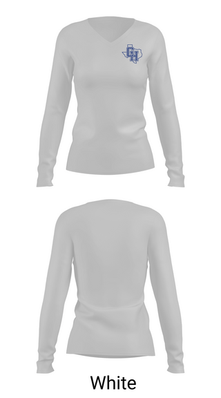 Womens Long Sleeve Vneck Shirt, Central Heights High School Swimming, Swimming, Teamtime, Team time, sublimation, custom sports apparel, team uniforms, spirit wear, spiritwear, sports uniforms, custom shirts, team store, custom team store, fundraiser sports, apparel fundraiser