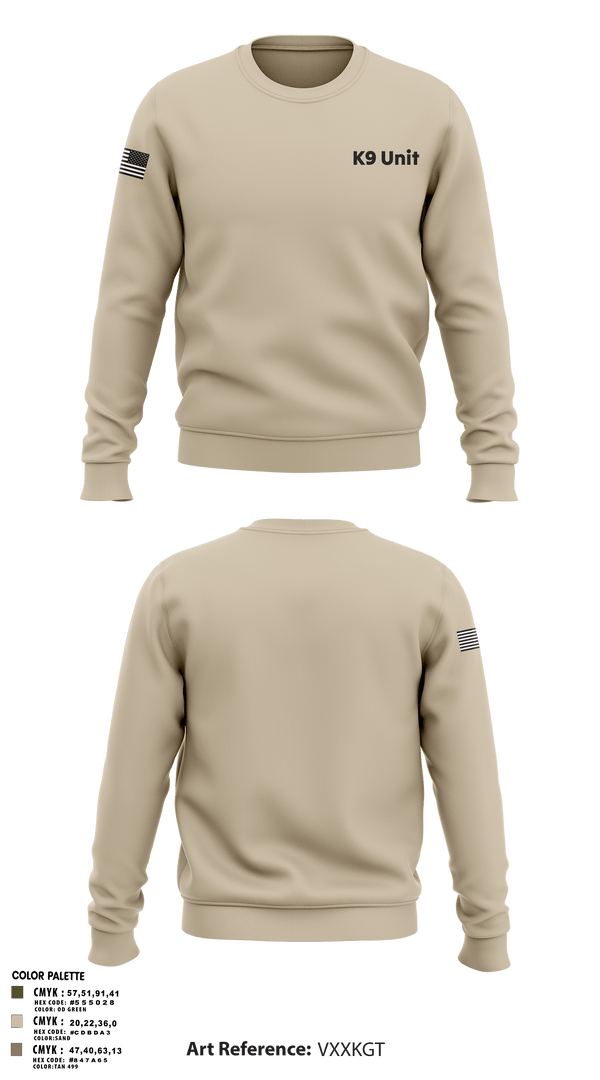 Crew Neck Sweatshirt, K9 Unit, , Teamtime, Team time, sublimation, custom sports apparel, team uniforms, spirit wear, spiritwear, sports uniforms, custom shirts, team store, custom team store, fundraiser sports, apparel fundraiser
