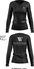 WV Industrial Solutions 3411083 Women's Long Sleeve V-neck Shirt - 202