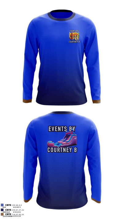 Events By CourtneyB 54190436 Long Sleeve Performance Shirt - 1