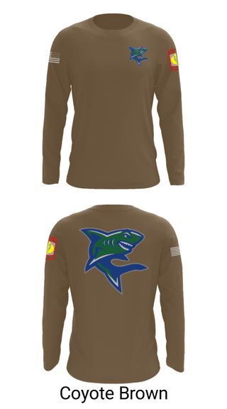 Long Sleeve Performance Shirt, Bullshark Battalion, Army, Teamtime, Team time, sublimation, custom sports apparel, team uniforms, spirit wear, spiritwear, sports uniforms, custom shirts, team store, custom team store, fundraiser sports, apparel fundraiser