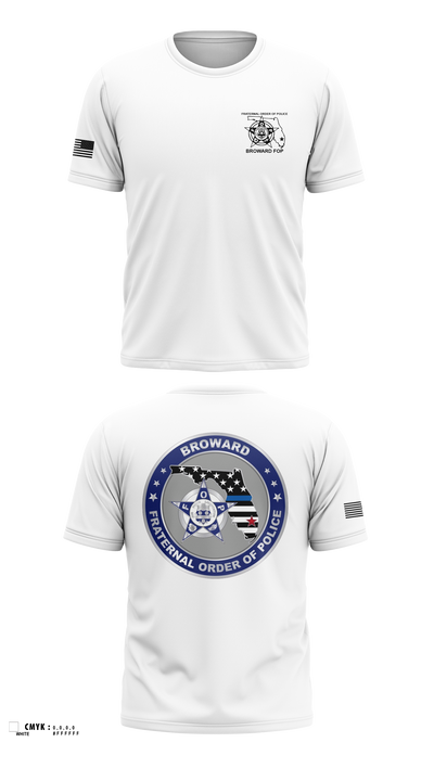 Broward Fraternal Order of Police 91005967 Old School Cotton Feel Shirt - 4