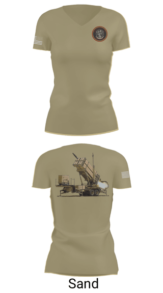 Womens Short Sleeve Vneck Shirt, Bravo 5-7 ADA, Army, Teamtime, Team time, sublimation, custom sports apparel, team uniforms, spirit wear, spiritwear, sports uniforms, custom shirts, team store, custom team store, fundraiser sports, apparel fundraiser