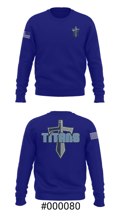 Ridgeland High School Baseball 35303095 Crew Neck Sweatshirt - 16
