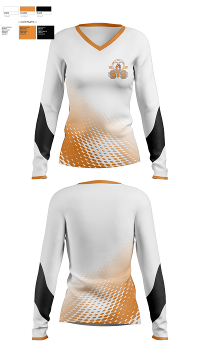 Shelby Youth Sports 58413551 Women's Long Sleeve V-neck Shirt - 1