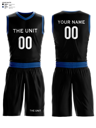 Basketball Uniform, The Unit, Men's Basketball, Teamtime, Team time, sublimation, custom sports apparel, team uniforms, spirit wear, spiritwear, sports uniforms, custom shirts, team store, custom team store, fundraiser sports, apparel fundraiser