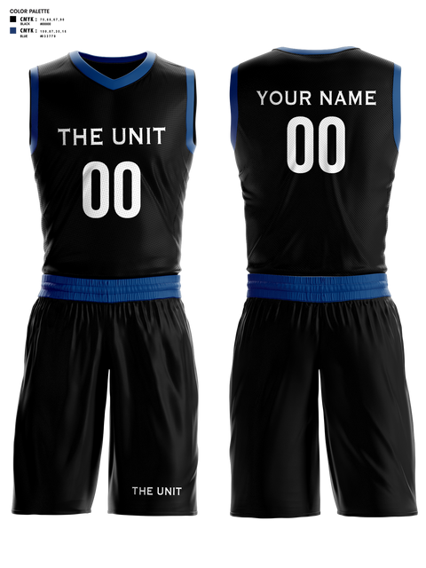 Basketball Uniform, The Unit, Men's Basketball, Teamtime, Team time, sublimation, custom sports apparel, team uniforms, spirit wear, spiritwear, sports uniforms, custom shirts, team store, custom team store, fundraiser sports, apparel fundraiser