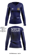 NYCD DESI SOCIETY 34062246 Women's Long Sleeve V-neck Shirt - 118