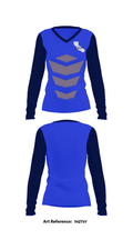 CLA-VAL 27414024 Women's Long Sleeve V-neck Shirt - 22