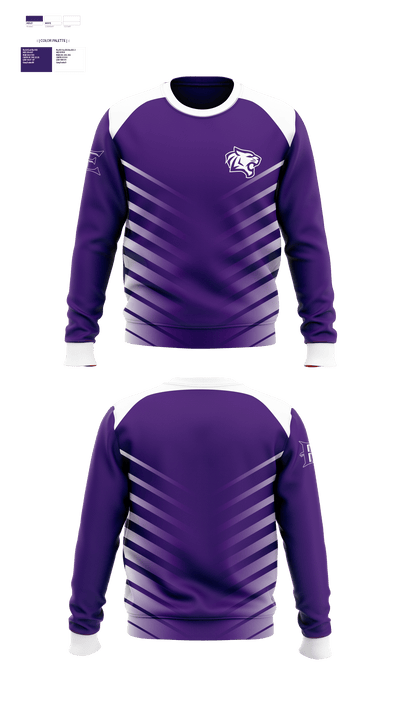Elgin High School Volleyball 88554303 Crew Neck Sweatshirt - 1