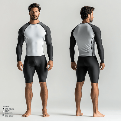 a-co 2-2in 3/10 62534223 Long Sleeve Rash Guard Shirt - 134