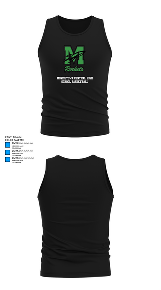 Tank Top, Morristown Central High School Basketball, Men's Basketball, Teamtime, Team time, sublimation, custom sports apparel, team uniforms, spirit wear, spiritwear, sports uniforms, custom shirts, team store, custom team store, fundraiser sports, apparel fundraiser