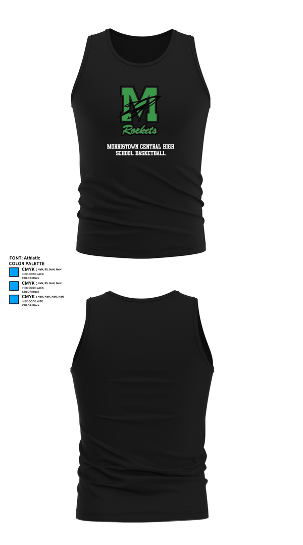 Tank Top, Morristown Central High School Basketball, Men's Basketball, Teamtime, Team time, sublimation, custom sports apparel, team uniforms, spirit wear, spiritwear, sports uniforms, custom shirts, team store, custom team store, fundraiser sports, apparel fundraiser