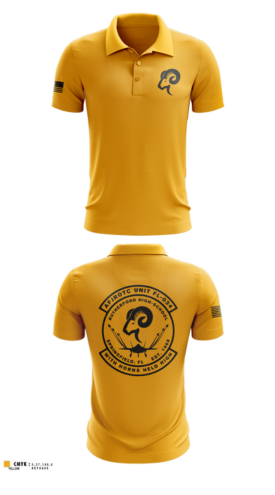 AFJROTC FL-034 58345712 Short Sleeve Performance Polo - 1