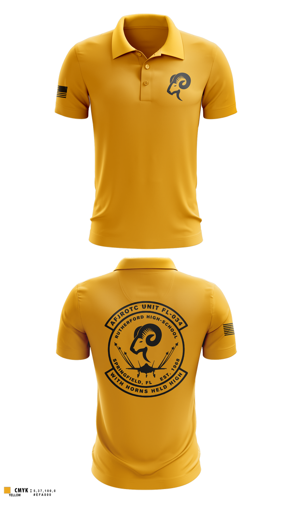 Short Sleeve Performance Polo, AFJROTC FL-034, Air Force, Teamtime, Team time, sublimation, custom sports apparel, team uniforms, spirit wear, spiritwear, sports uniforms, custom shirts, team store, custom team store, fundraiser sports, apparel fundraiser