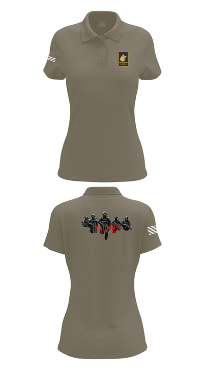 Alpha Company  2-27 48035421 Women's Short Sleeve Performance Polo  - 75
