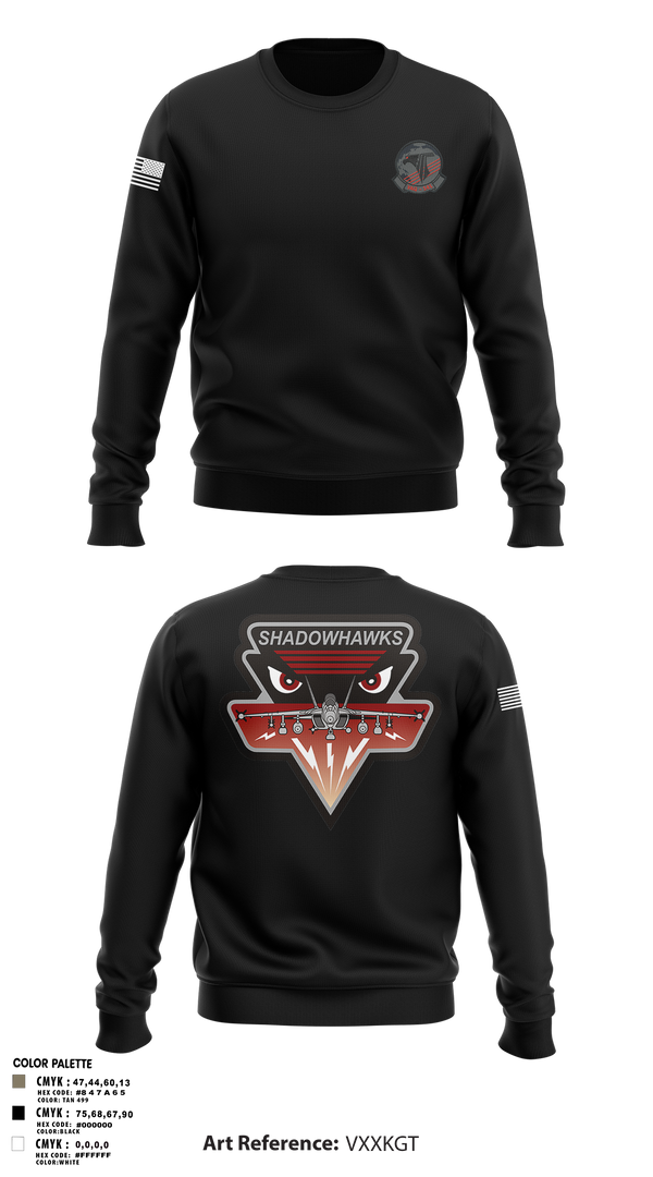 Crew Neck Sweatshirt, VAQ-141, Navy, Teamtime, Team time, sublimation, custom sports apparel, team uniforms, spirit wear, spiritwear, sports uniforms, custom shirts, team store, custom team store, fundraiser sports, apparel fundraiser
