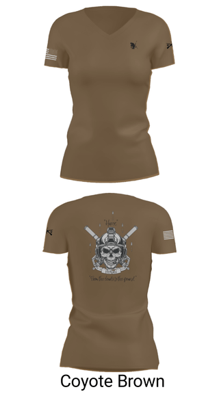 Womens Short Sleeve Vneck Shirt, C co 1-185 Th, Army, Teamtime, Team time, sublimation, custom sports apparel, team uniforms, spirit wear, spiritwear, sports uniforms, custom shirts, team store, custom team store, fundraiser sports, apparel fundraiser