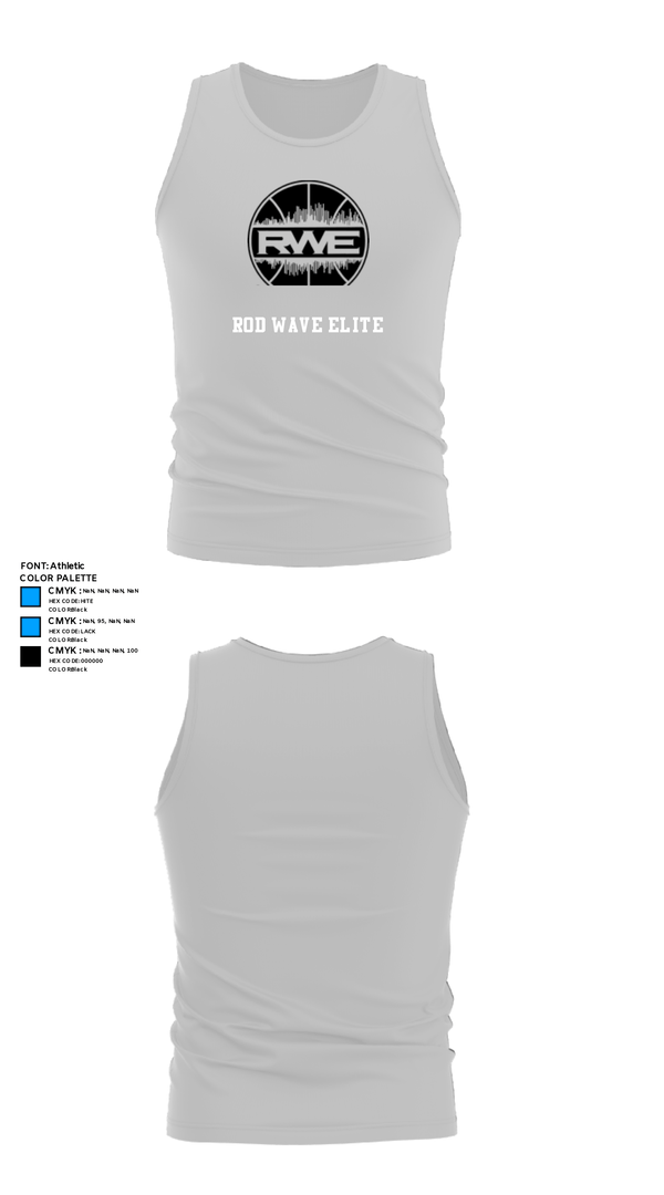 Tank Top, Rod Wave elite, Men's Basketball, Teamtime, Team time, sublimation, custom sports apparel, team uniforms, spirit wear, spiritwear, sports uniforms, custom shirts, team store, custom team store, fundraiser sports, apparel fundraiser