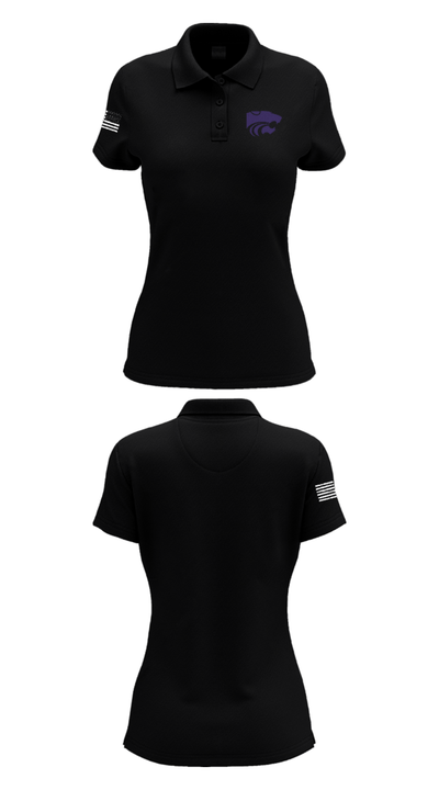 Mount Calm High School Football 68201943 Women's Short Sleeve Performance Polo  - 36