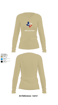 Goodfellow AFB MCD 8795837 Women's Long Sleeve V-neck Shirt - 82