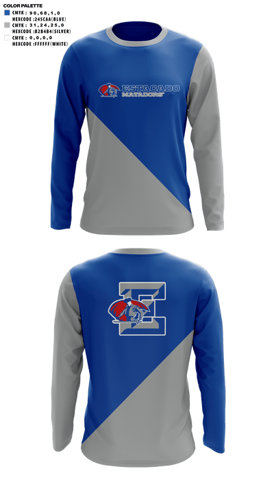 Estacado High School Cheer 9310800 Long Sleeve Performance Shirt - 41