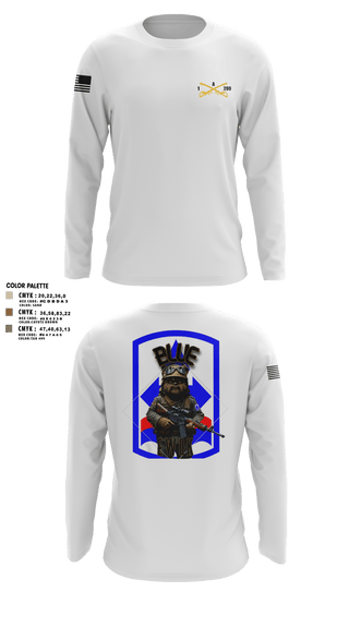 Long Sleeve Performance Shirt, Bad boyzBlue Ewok, Army, Teamtime, Team time, sublimation, custom sports apparel, team uniforms, spirit wear, spiritwear, sports uniforms, custom shirts, team store, custom team store, fundraiser sports, apparel fundraiser