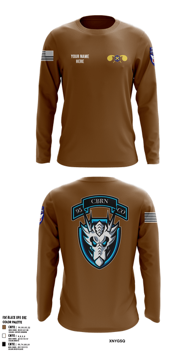 112th CRD95th CBRN Co 64456189 Long Sleeve Performance Shirt - 32