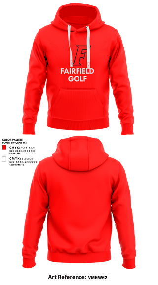 Hoodie, Fairfield Senior High School Golf, Golf, Teamtime, Team time, sublimation, custom sports apparel, team uniforms, spirit wear, spiritwear, sports uniforms, custom shirts, team store, custom team store, fundraiser sports, apparel fundraiser
