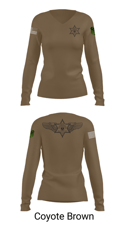 Air Support 72075098 Women's Long Sleeve V-neck Shirt - 16