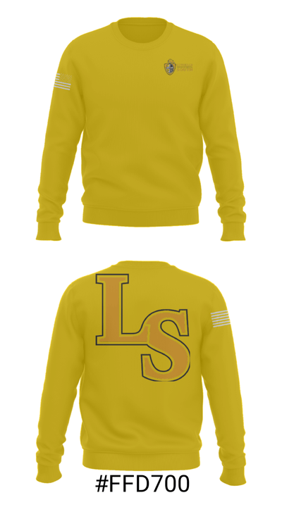 Lutheran South High School Tennis 8304460 Crew Neck Sweatshirt - 16