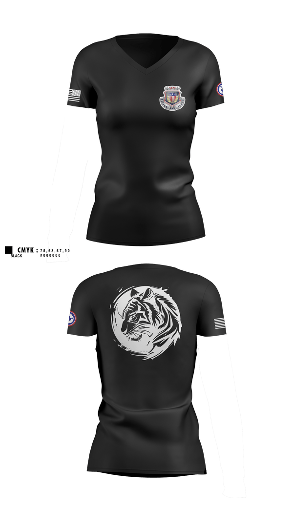 Womens Short Sleeve Vneck Shirt, 312th HR CO, A1 Postal, Army, Teamtime, Team time, sublimation, custom sports apparel, team uniforms, spirit wear, spiritwear, sports uniforms, custom shirts, team store, custom team store, fundraiser sports, apparel fundraiser