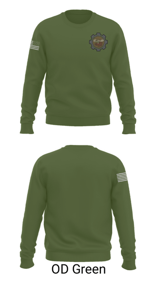 Crew Neck Sweatshirt, Moose Knuckles, Army, Teamtime, Team time, sublimation, custom sports apparel, team uniforms, spirit wear, spiritwear, sports uniforms, custom shirts, team store, custom team store, fundraiser sports, apparel fundraiser