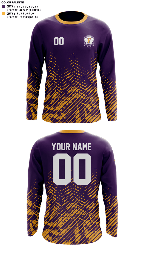 Long Sleeve Performance Shirt, Fresno High School Soccer, Men's Soccer, Teamtime, Team time, sublimation, custom sports apparel, team uniforms, spirit wear, spiritwear, sports uniforms, custom shirts, team store, custom team store, fundraiser sports, apparel fundraiser