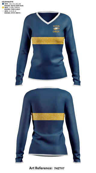 Womens Long Sleeve Vneck Shirt, Franklin County High School Cheer, Cheer, Teamtime, Team time, sublimation, custom sports apparel, team uniforms, spirit wear, spiritwear, sports uniforms, custom shirts, team store, custom team store, fundraiser sports, apparel fundraiser