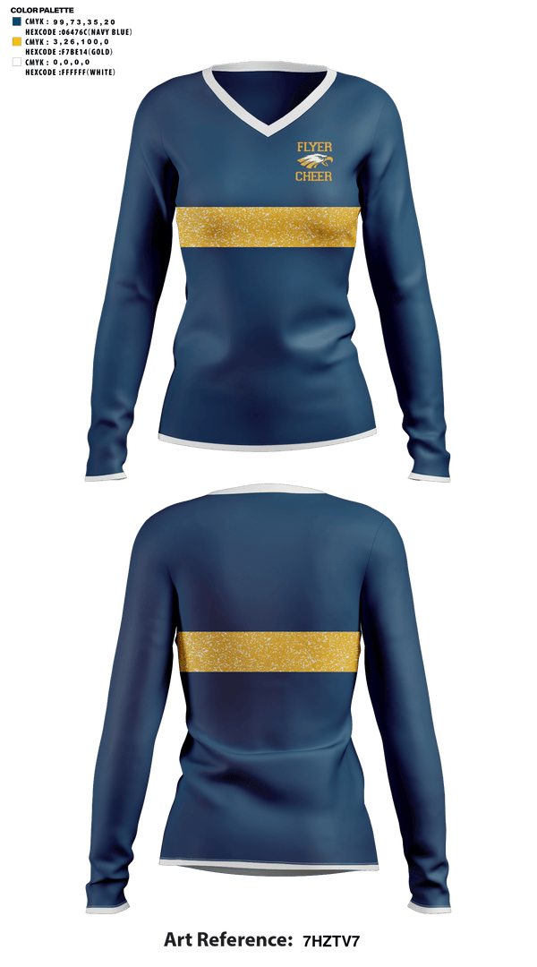 Womens Long Sleeve Vneck Shirt, Franklin County High School Cheer, Cheer, Teamtime, Team time, sublimation, custom sports apparel, team uniforms, spirit wear, spiritwear, sports uniforms, custom shirts, team store, custom team store, fundraiser sports, apparel fundraiser
