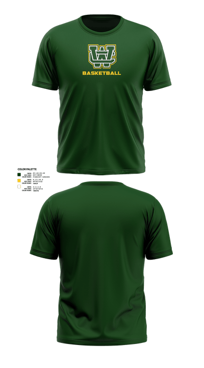 Wilkes Central High School Basketball 71872927 Short Sleeve Performance Shirt - 1