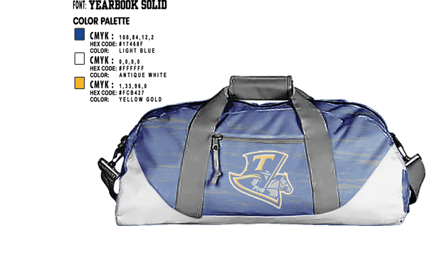 Duffle Bag, Russell I Doig Middle School Football, Football, Teamtime, Team time, sublimation, custom sports apparel, team uniforms, spirit wear, spiritwear, sports uniforms, custom shirts, team store, custom team store, fundraiser sports, apparel fundraiser