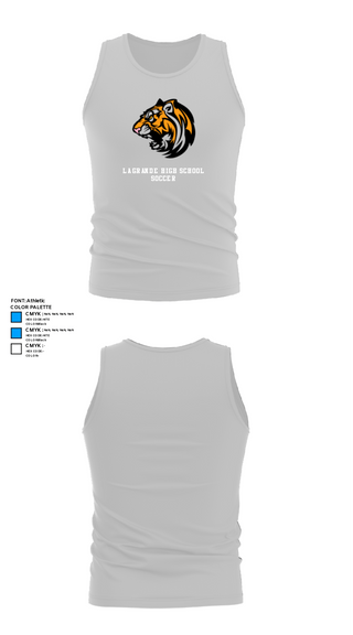 Tank Top, La Grande High School Soccer, Men's Soccer, Teamtime, Team time, sublimation, custom sports apparel, team uniforms, spirit wear, spiritwear, sports uniforms, custom shirts, team store, custom team store, fundraiser sports, apparel fundraiser