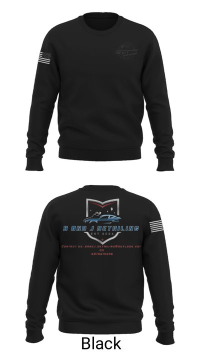 B and J Detailing 43609059 Crew Neck Sweatshirt - 21