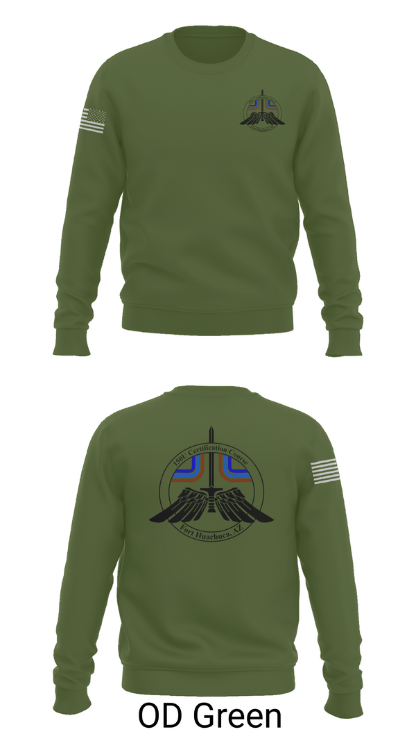 Crew Neck Sweatshirt, 2-13th AVN REGT, 150U Certification Course, , Teamtime, Team time, sublimation, custom sports apparel, team uniforms, spirit wear, spiritwear, sports uniforms, custom shirts, team store, custom team store, fundraiser sports, apparel fundraiser