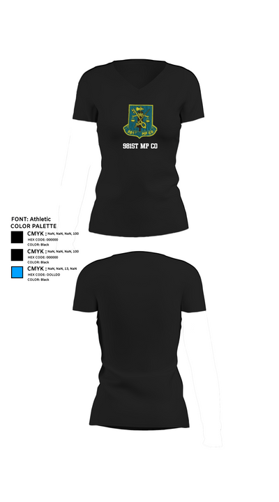 981st MP CO 43047694 Women's Short Sleeve V-neck Shirt - 24