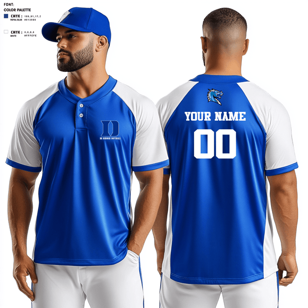Two Button Softball Jersey, De Ridder High School Softball, Softball, Teamtime, Team time, sublimation, custom sports apparel, team uniforms, spirit wear, spiritwear, sports uniforms, custom shirts, team store, custom team store, fundraiser sports, apparel fundraiser