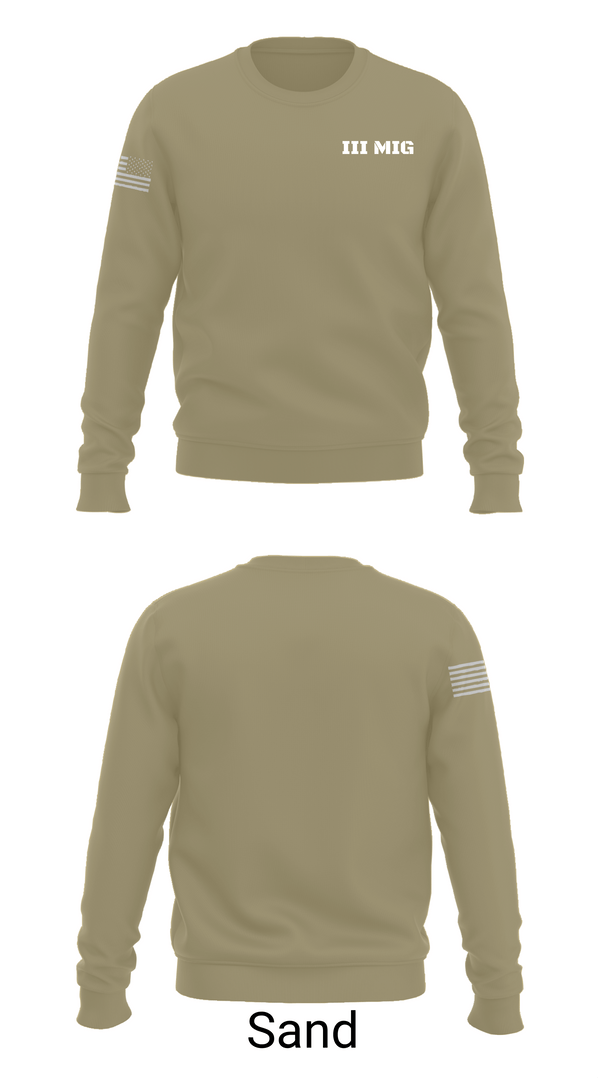 Crew Neck Sweatshirt, III MIG, , Teamtime, Team time, sublimation, custom sports apparel, team uniforms, spirit wear, spiritwear, sports uniforms, custom shirts, team store, custom team store, fundraiser sports, apparel fundraiser