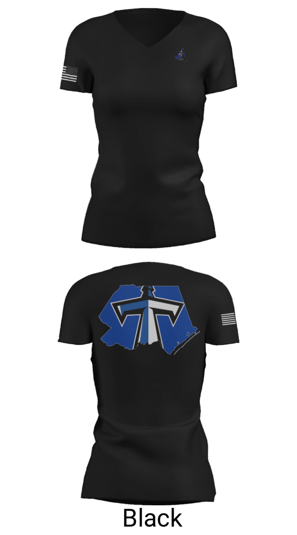Womens Short Sleeve Vneck Shirt, Heide Trask Senior High School Wrestling, Wrestling, Teamtime, Team time, sublimation, custom sports apparel, team uniforms, spirit wear, spiritwear, sports uniforms, custom shirts, team store, custom team store, fundraiser sports, apparel fundraiser